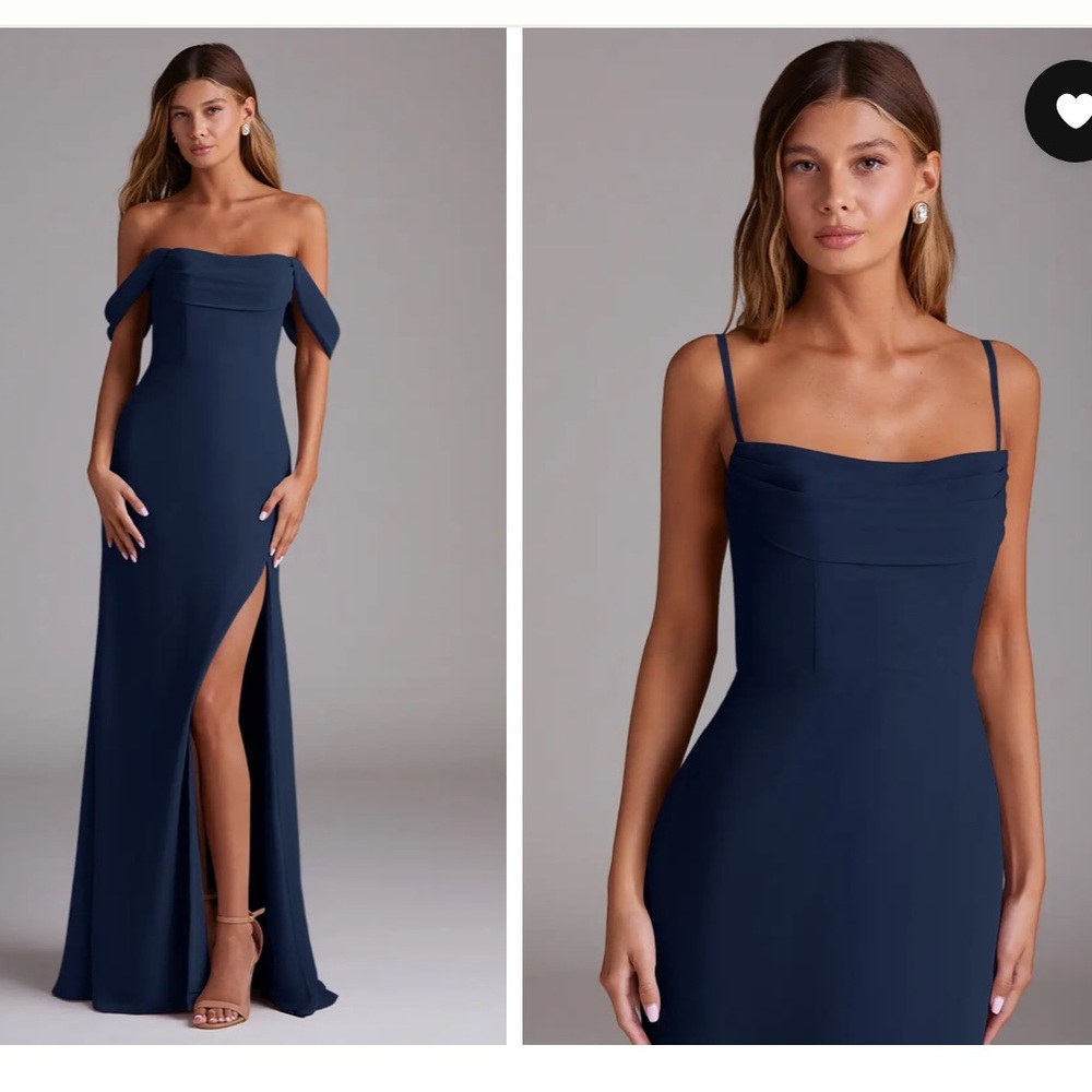 Azazie Navy Bridesmaid dress
